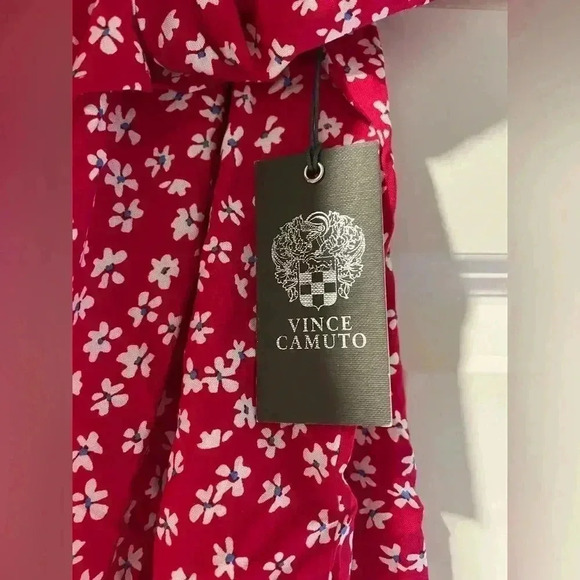 Vince Camuto Printed Off-The-Shoulder Ruffled Challis Blouse Size 1X A18 - Picture 5 of 6